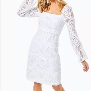 Lilly Zoella Lace Dress-Resort White Bungalow Blossom Lace size 16